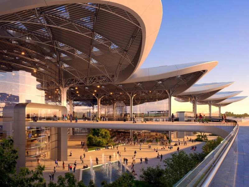 Centralny Port Komunikacyjny - terminal pasażerski, koncepcja architektoniczna lotniska CPK